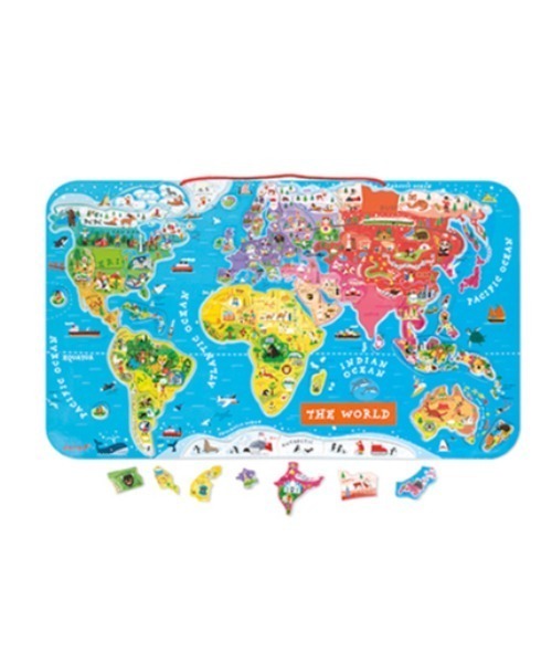 パズルワールドマップ 世界地図パズル Janod ジャノー マグネット式木製パズルワールドマップ 英語版 92ピース Bk 542 オシャレな収納 こどもと暮らし 通販 Janod パズルワールドマップ 英語版世界地図パズル マグネット 木製 Unialeph It
