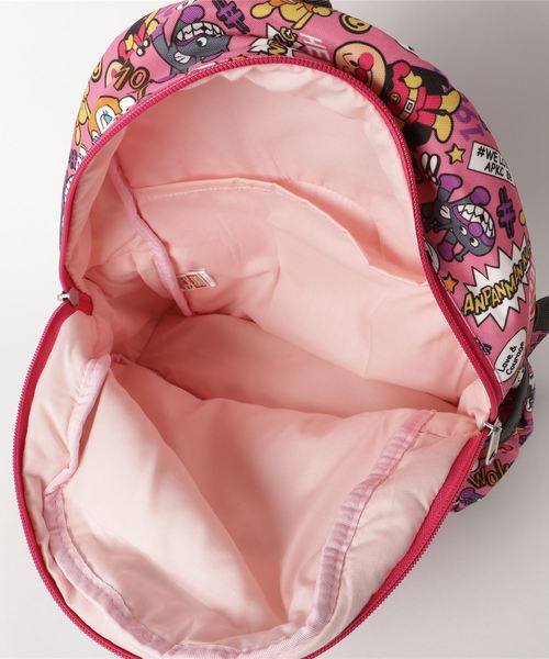 ANPANMAN KIDS COLLECTION（アンパンマンキッズコレクション）の「【アンパンマン】WOW!総柄リュックL（バックパック/リュック・キッズ・ブラック/ピンク・FREE）」の7枚目の写真
