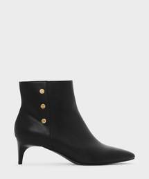 CHARLES & KEITH | スクリュースタッズディーテルアンクルブーツ / SCREW STUD DETAIL ANKLE BOOTS(ブーツ)