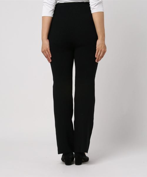 CLANE（クラネ）の「MELANGE KNIT PANTS（その他パンツ・レディース・ブラック/グレー/イエロー・1/2）」の4枚目の写真