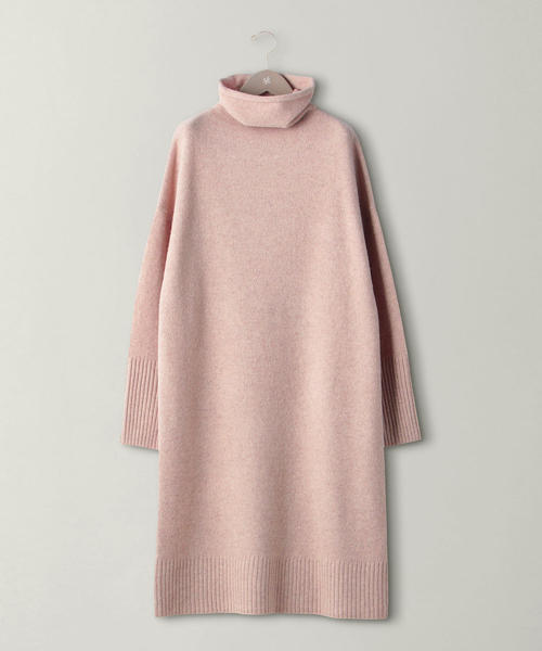 UNITED ARROWS（ユナイテッドアローズ）の「SFL  タートルネック ロング ニットワンピース†（ワンピース・レディース・ダークブラウン/レッド/ブラック/グレー/ベージュ/ネイビー・FREE）」の4枚目の写真