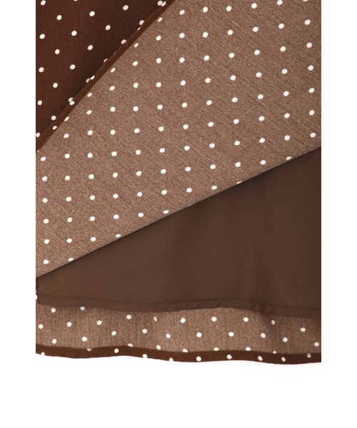 NATURAL BEAUTY BASIC（ナチュラルビューティーベーシック）の「【CanCam 5月号掲載】手洗い可能/ミックスドットプリントスカート（スカート・レディース・ブラウン系その他/ブルー系その他6・SMALL/MEDIUM）」の17枚目の写真