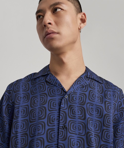 Saturdays NYC(サタデーズ ニューヨークシティ )の「Canty Kuba Cloth Short Sleeve Shirt(シャツ/ブラウス・メンズ・ブラック/ブルー・M/S/X-SMALL/X-LARGE/L)」の10枚目の写真