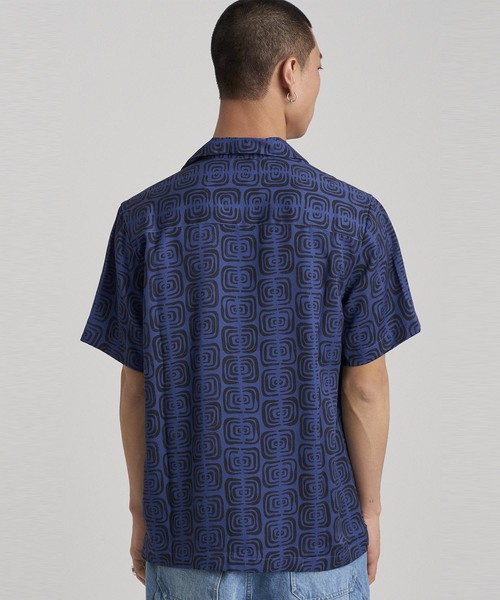 Saturdays NYC(サタデーズ ニューヨークシティ )の「Canty Kuba Cloth Short Sleeve Shirt(シャツ/ブラウス・メンズ・ブラック/ブルー・M/S/X-SMALL/X-LARGE/L)」の7枚目の写真