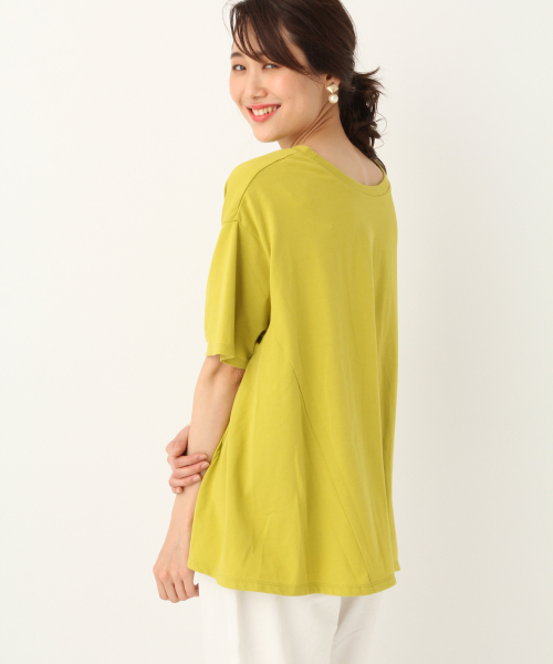 GLOBAL WORK（グローバルワーク）の「2WAYウエストデザインTEE/835072（Tシャツ/カットソー・レディース・ホワイト/イエロー/フューシャピンク/ブラック・FREE）」の10枚目の写真