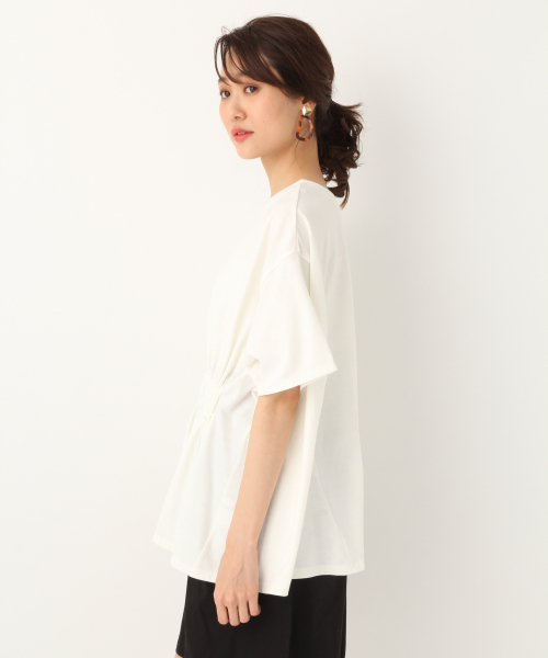 GLOBAL WORK（グローバルワーク）の「2WAYウエストデザインTEE/835072（Tシャツ/カットソー・レディース・ホワイト/イエロー/フューシャピンク/ブラック・FREE）」の11枚目の写真