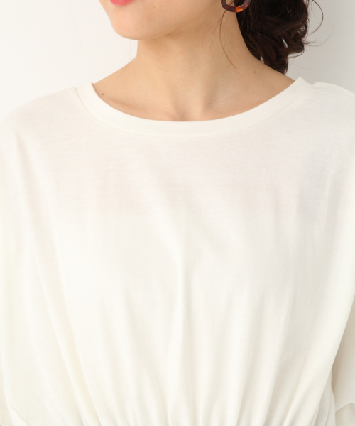 GLOBAL WORK（グローバルワーク）の「2WAYウエストデザインTEE/835072（Tシャツ/カットソー・レディース・ホワイト/イエロー/フューシャピンク/ブラック・FREE）」の14枚目の写真