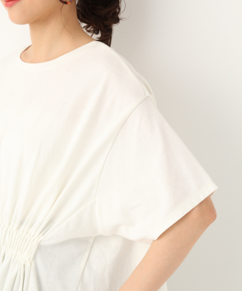 GLOBAL WORK（グローバルワーク）の「2WAYウエストデザインTEE/835072（Tシャツ/カットソー・レディース・ホワイト/イエロー/フューシャピンク/ブラック・FREE）」の15枚目の写真