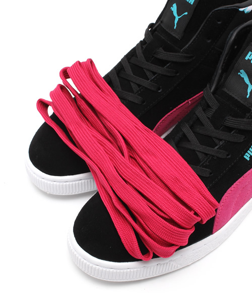 PUMA（プーマ）の「スウェードミッドクラシック＋トロピカリア (UNISEX) - Sport Classics - SUEDE（スニーカー・メンズ・ブラック/グレー・23cm/27.5cm/28cm/24.5cm/27cm/29cm/28.5cm/22.5cm/31cm/23.5cm/26.5cm/30cm/24cm/25.5cm/25cm/26cm）」の9枚目の写真