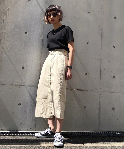 PAGEBOY（ページボーイ）の「ミリタリーナロースカート（スカート・レディース・オフホワイト/ブラック/カーキ・SMALL/MEDIUM）」の20枚目の写真