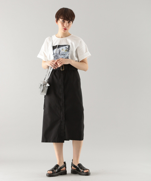 PAGEBOY（ページボーイ）の「ミリタリーナロースカート（スカート・レディース・オフホワイト/ブラック/カーキ・SMALL/MEDIUM）」の18枚目の写真