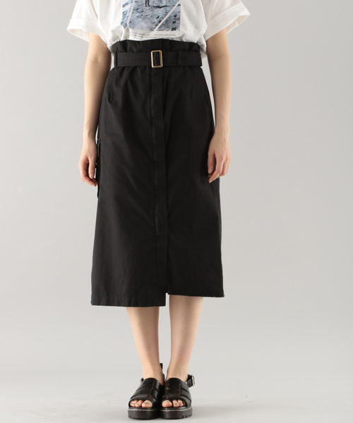 PAGEBOY（ページボーイ）の「ミリタリーナロースカート（スカート・レディース・オフホワイト/ブラック/カーキ・SMALL/MEDIUM）」の5枚目の写真