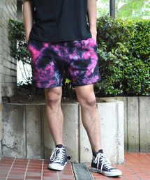 CAL O LINE/キャルオーライン TIE-DYE SWEAT SHORTS