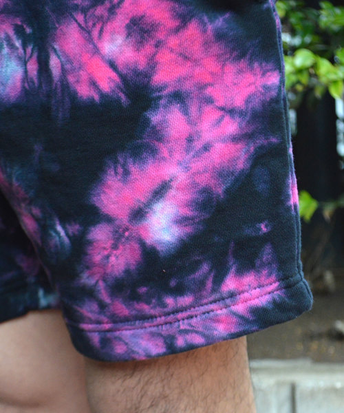 ROOPTOKYO(ループトウキョウ)の「CAL O LINE/キャルオーライン TIE-DYE SWEAT SHORTS(その他パンツ・メンズ・ブラック/パープル・M/L)」の7枚目の写真
