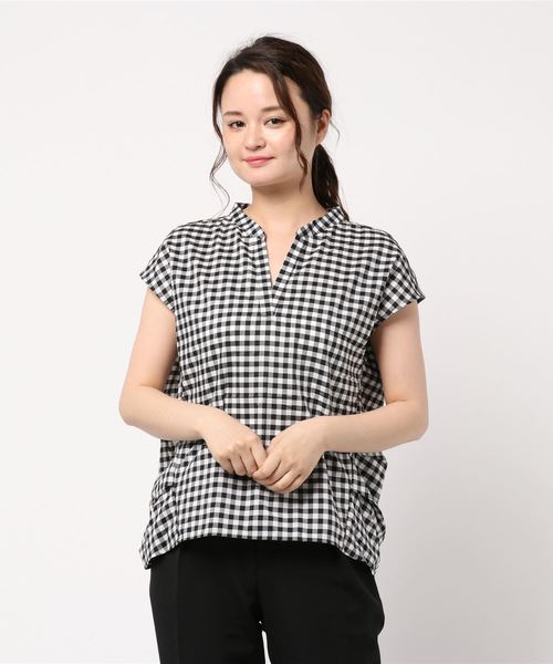 ブラウス シャツ タックノースリーブブラウス レディース select MOCA ブラウス シャツ ショルダータックノースリーブ