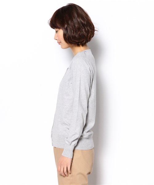 SHIPS for women（シップスフォーウィメン）の「コットン クルーネック カーディガン（カーディガン/ボレロ・レディース・ブルー/ホワイト/グレー/ベージュ/ピンク系その他/イエロー/グリーン・38/36）」の10枚目の写真