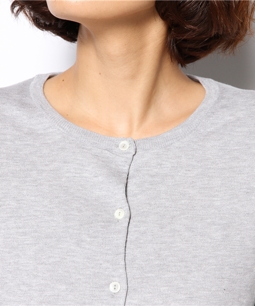 SHIPS for women（シップスフォーウィメン）の「コットン クルーネック カーディガン（カーディガン/ボレロ・レディース・ブルー/ホワイト/グレー/ベージュ/ピンク系その他/イエロー/グリーン・38/36）」の13枚目の写真