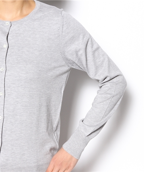 SHIPS for women（シップスフォーウィメン）の「コットン クルーネック カーディガン（カーディガン/ボレロ・レディース・ブルー/ホワイト/グレー/ベージュ/ピンク系その他/イエロー/グリーン・38/36）」の14枚目の写真