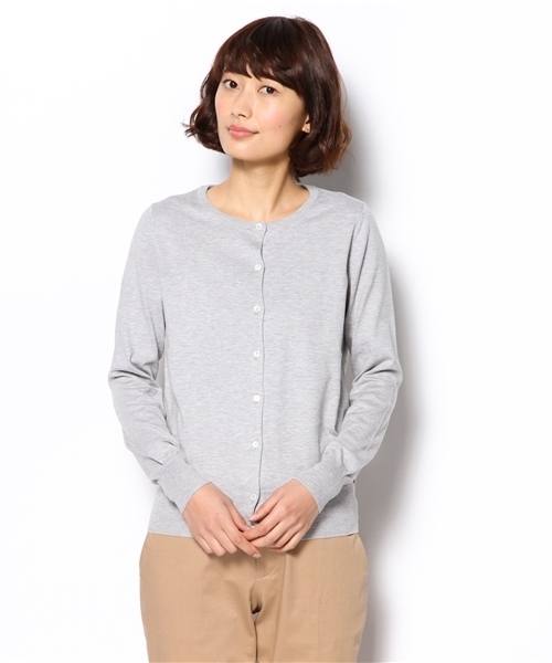 SHIPS for women（シップスフォーウィメン）の「コットン クルーネック カーディガン（カーディガン/ボレロ・レディース・ブルー/ホワイト/グレー/ベージュ/ピンク系その他/イエロー/グリーン・38/36）」の16枚目の写真