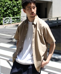 EDIFICE | コットン / シルク ブロード ワイドレギュラー ショートスリーブ シャツ(シャツ/ブラウス)