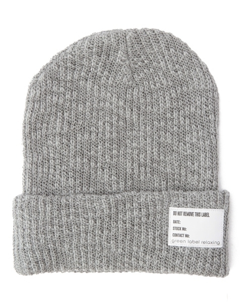 green label relaxing(グリーンレーベルリラクシング)の「CTN SLUB AZE ビーニー ◆(ニットキャップ/ビーニー・メンズ・ブラック/グレー/ワインレッド/ケリー/ロイヤルブルー/ネイビー/ホワイト・フリー)」の3枚目の写真