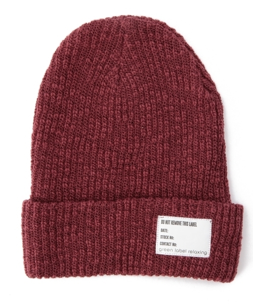 green label relaxing(グリーンレーベルリラクシング)の「CTN SLUB AZE ビーニー ◆(ニットキャップ/ビーニー・メンズ・ブラック/グレー/ワインレッド/ケリー/ロイヤルブルー/ネイビー/ホワイト・フリー)」の7枚目の写真