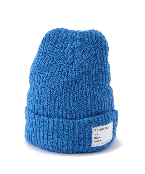 green label relaxing(グリーンレーベルリラクシング)の「CTN SLUB AZE ビーニー ◆(ニットキャップ/ビーニー・メンズ・ブラック/グレー/ワインレッド/ケリー/ロイヤルブルー/ネイビー/ホワイト・フリー)」の8枚目の写真