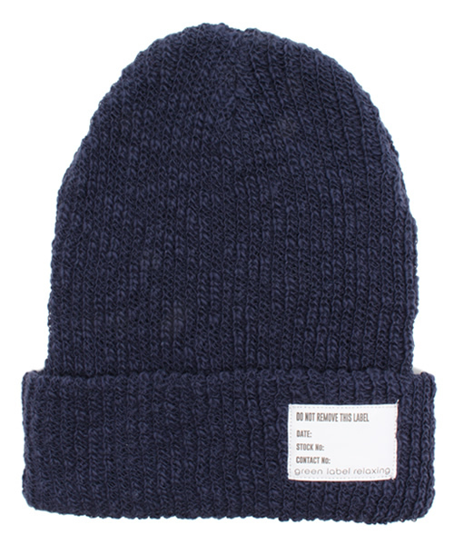green label relaxing(グリーンレーベルリラクシング)の「CTN SLUB AZE ビーニー ◆(ニットキャップ/ビーニー・メンズ・ブラック/グレー/ワインレッド/ケリー/ロイヤルブルー/ネイビー/ホワイト・フリー)」の12枚目の写真