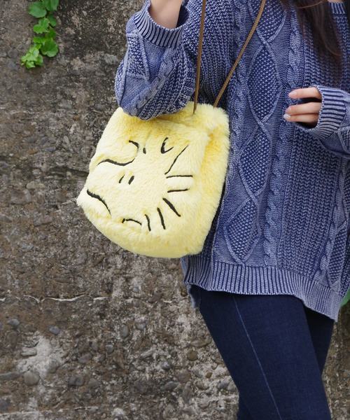 Vintage PEANUTS(ビンテージピーナッツ)の「PEANUTS(ピーナッツ)×ルートート/SN.ベビールー.ポシェット-4C(ショルダーバッグ)」|イエロー×ブラック