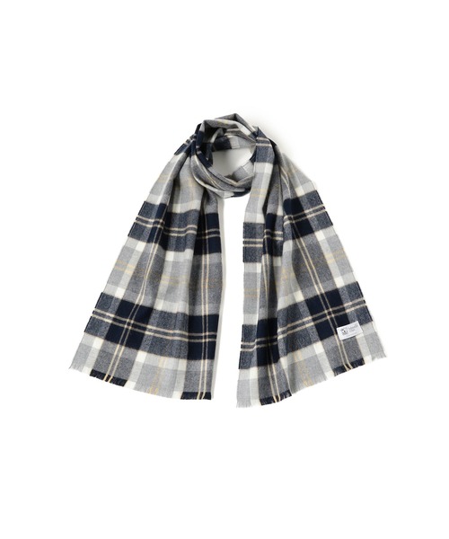 Johnstons ジョンストンズ の Johnstons ウール シルバーバンノックベーン マフラー マフラー Wear