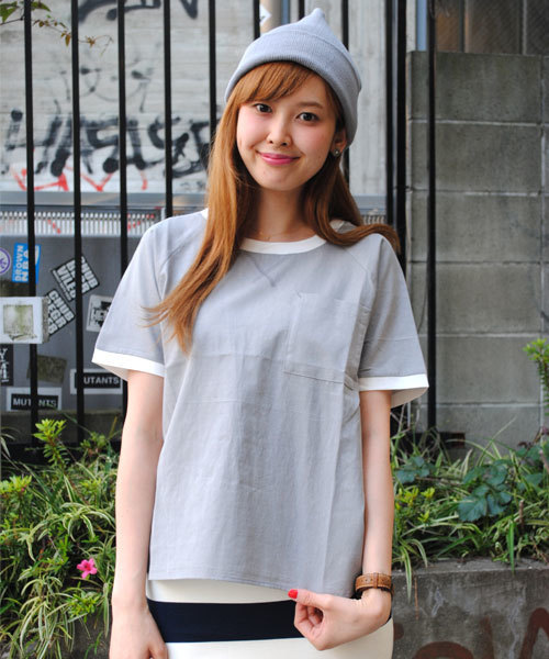SILAS（サイラス）の「S/S TOP GINNY（Tシャツ/カットソー・レディース・ホワイト/グレー・ONE SIZE）」の7枚目の写真