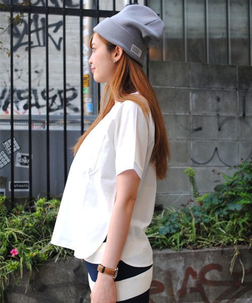 SILAS（サイラス）の「S/S TOP GINNY（Tシャツ/カットソー・レディース・ホワイト/グレー・ONE SIZE）」の3枚目の写真