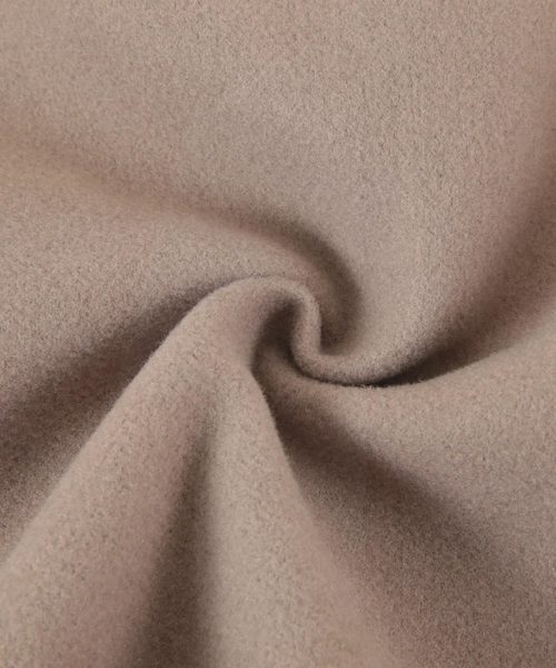 titivate（ティティベイト）の「ｽﾃﾝｶﾗｰﾒﾙﾄﾝﾛﾝｸﾞｺｰﾄ（ステンカラーコート・レディース・アイボリー/ブルー/グリーン/グレイッシュベージュ/ブラック・M）」の18枚目の写真