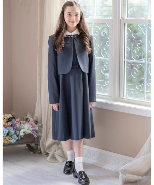 Catherine Cottage(キャサリンコテージ)の「ボレロ&ウエストリボンジャンスカ アンサンブル(スーツセット・キッズ・ネイビー・110/120/130/140/150/160)」の11枚目の写真