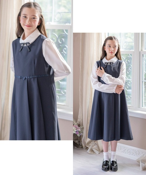 Catherine Cottage(キャサリンコテージ)の「ボレロ&ウエストリボンジャンスカ アンサンブル(スーツセット・キッズ・ネイビー・110/120/130/140/150/160)」の12枚目の写真