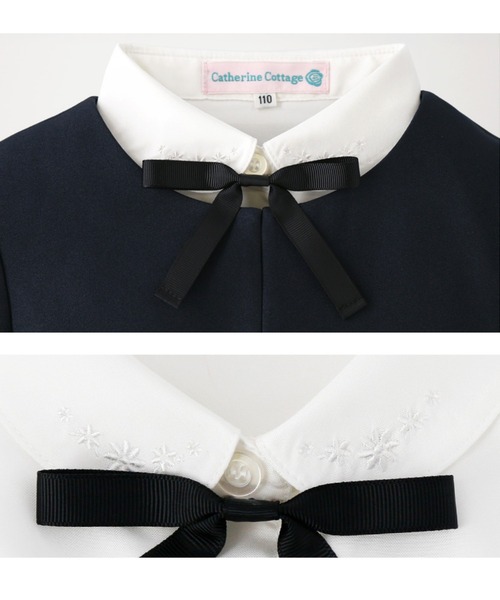 Catherine Cottage(キャサリンコテージ)の「ボレロ&ウエストリボンジャンスカ アンサンブル(スーツセット・キッズ・ネイビー・110/120/130/140/150/160)」の16枚目の写真