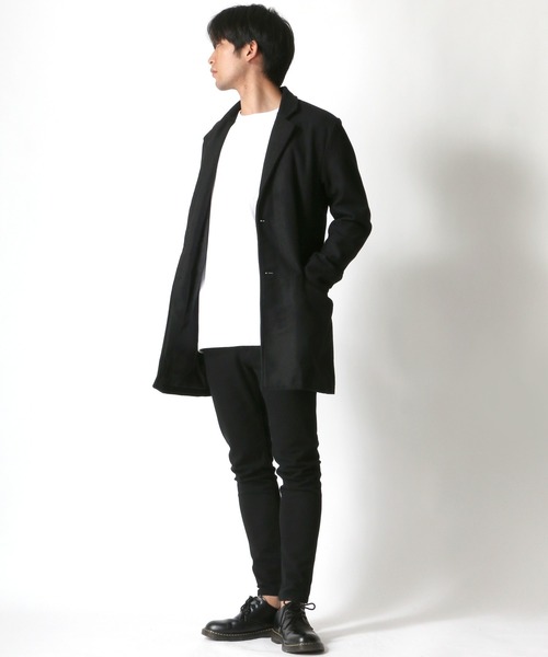 Lazar（ラザル）の「メルトン ウール チェスターコート（チェスターコート・メンズ・ブラック/ネイビー/グレー/カーキ/グレー系その他/ベージュ系その他/キャメル/チャコール・LL/M/L）」の13枚目の写真