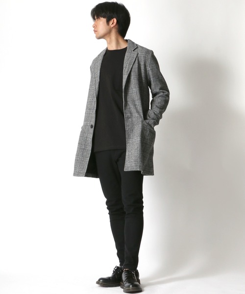 Lazar（ラザル）の「メルトン ウール チェスターコート（チェスターコート・メンズ・ブラック/ネイビー/グレー/カーキ/グレー系その他/ベージュ系その他/キャメル/チャコール・LL/M/L）」の17枚目の写真