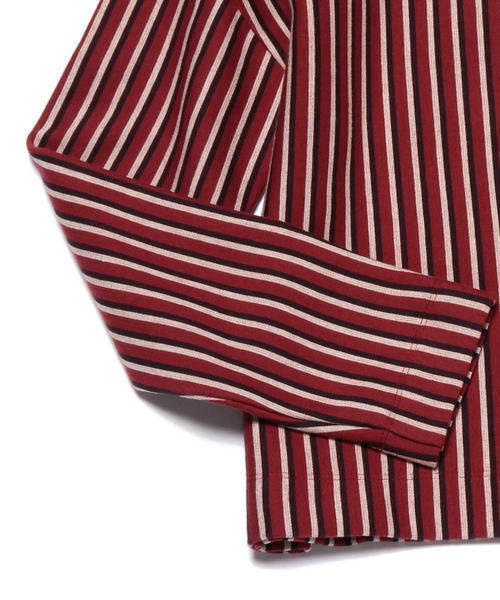 Ray BEAMS（レイビームス）の「Ray BEAMS / ストライプ ジャカード ボートネック（Tシャツ/カットソー・レディース・ワイン/ネイビー・ONE SIZE）」の9枚目の写真