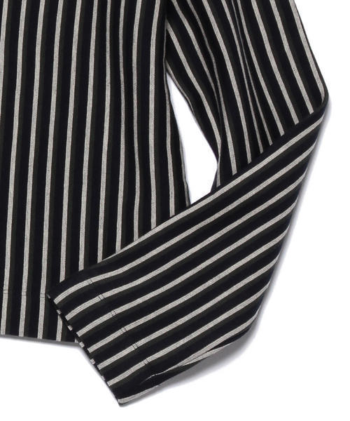 Ray BEAMS（レイビームス）の「Ray BEAMS / ストライプ ジャカード ボートネック（Tシャツ/カットソー・レディース・ワイン/ネイビー・ONE SIZE）」の12枚目の写真