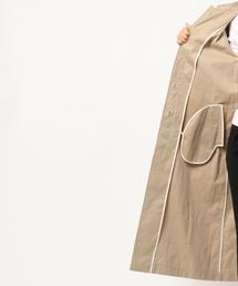 CASA FLINE カーサフライン　スタンドカラーレイヤードコート ボリュームスリーブトレンチコート | CASA FLINE (Women)/カーサ