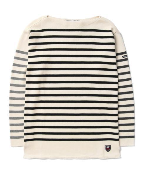 BEAMS LIGHTS Men's（ビームスライツ メンズ）の「Fileuse d'Arvor×BEAMS LIGHTS / 別注 クレイジーボーダーバスクシャツ（ニット/セーター・メンズ・その他1/その他2/その他3/その他4・MEDIUM/SMALL/LARGE/X-SMALL）」の4枚目の写真