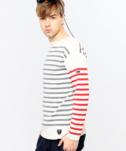 BEAMS LIGHTS Men's（ビームスライツ メンズ）の「Fileuse d'Arvor×BEAMS LIGHTS / 別注 クレイジーボーダーバスクシャツ（ニット/セーター・メンズ・その他1/その他2/その他3/その他4・MEDIUM/SMALL/LARGE/X-SMALL）」の19枚目の写真