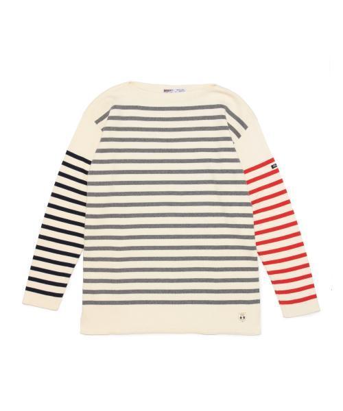 BEAMS LIGHTS Men's（ビームスライツ メンズ）の「Fileuse d'Arvor×BEAMS LIGHTS / 別注 クレイジーボーダーバスクシャツ（ニット/セーター・メンズ・その他1/その他2/その他3/その他4・MEDIUM/SMALL/LARGE/X-SMALL）」の5枚目の写真