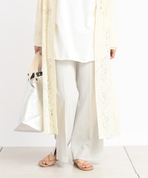 DouDou(ドゥドゥ)の「スタンドカラーレースワンピース(ワンピース・レディース・アイボリー/ミント・FREE)」の16枚目の写真