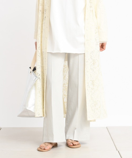 DouDou(ドゥドゥ)の「スタンドカラーレースワンピース(ワンピース・レディース・アイボリー/ミント・FREE)」の18枚目の写真