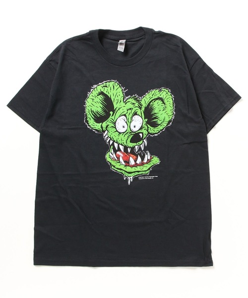 RAT FINK（ラットフィンク）の「【THRIFTY LOOK / スリフティールック】"RAT FINK（ラットフィンク） "PRINT TEE ビンテージ/ユーズドライクTシャツ（Tシャツ/カットソー・メンズ・ブルー/ブラック系その他/ブラック/サックスブルー/スミクロ/ブラック系その他2/ホワイト/レッド/ブラック系その他3/その他1/ホワイト系1/その他2・MEDIUM/LARGE/X-LARGE）」の5枚目の写真