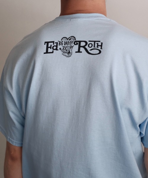 RAT FINK（ラットフィンク）の「【THRIFTY LOOK / スリフティールック】"RAT FINK（ラットフィンク） "PRINT TEE ビンテージ/ユーズドライクTシャツ（Tシャツ/カットソー・メンズ・ブルー/ブラック系その他/ブラック/サックスブルー/スミクロ/ブラック系その他2/ホワイト/レッド/ブラック系その他3/その他1/ホワイト系1/その他2・MEDIUM/LARGE/X-LARGE）」の22枚目の写真