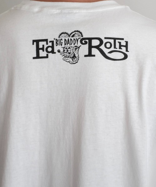 RAT FINK（ラットフィンク）の「【THRIFTY LOOK / スリフティールック】"RAT FINK（ラットフィンク） "PRINT TEE ビンテージ/ユーズドライクTシャツ（Tシャツ/カットソー・メンズ・ブルー/ブラック系その他/ブラック/サックスブルー/スミクロ/ブラック系その他2/ホワイト/レッド/ブラック系その他3/その他1/ホワイト系1/その他2・MEDIUM/LARGE/X-LARGE）」の16枚目の写真