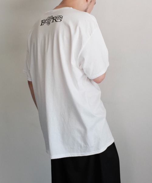 RAT FINK（ラットフィンク）の「【THRIFTY LOOK / スリフティールック】"RAT FINK（ラットフィンク） "PRINT TEE ビンテージ/ユーズドライクTシャツ（Tシャツ/カットソー・メンズ・ブルー/ブラック系その他/ブラック/サックスブルー/スミクロ/ブラック系その他2/ホワイト/レッド/ブラック系その他3/その他1/ホワイト系1/その他2・MEDIUM/LARGE/X-LARGE）」の14枚目の写真
